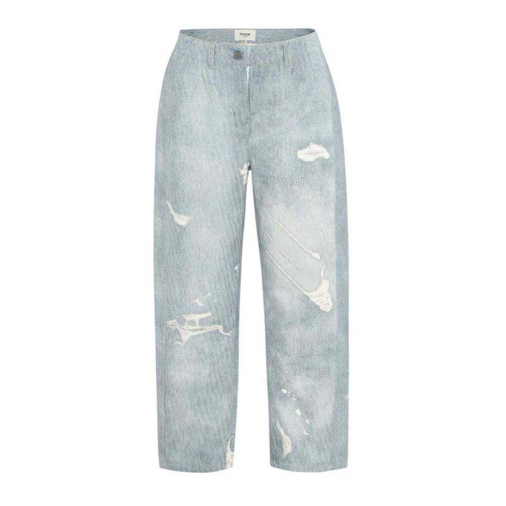 Firetrap Womens/Ladies Cotton Distressed Relaxed Fit Jeans / Blue
